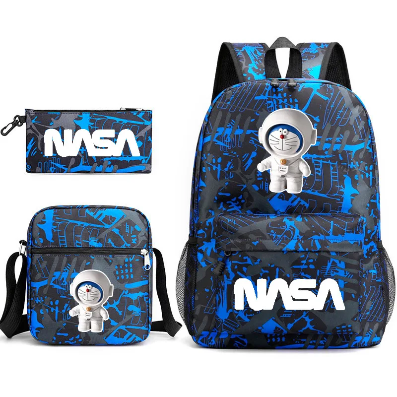 The Astronaut Dora emon Backpack Schoolbag Shoulder Bag Pencil Case Gift for Kids Students