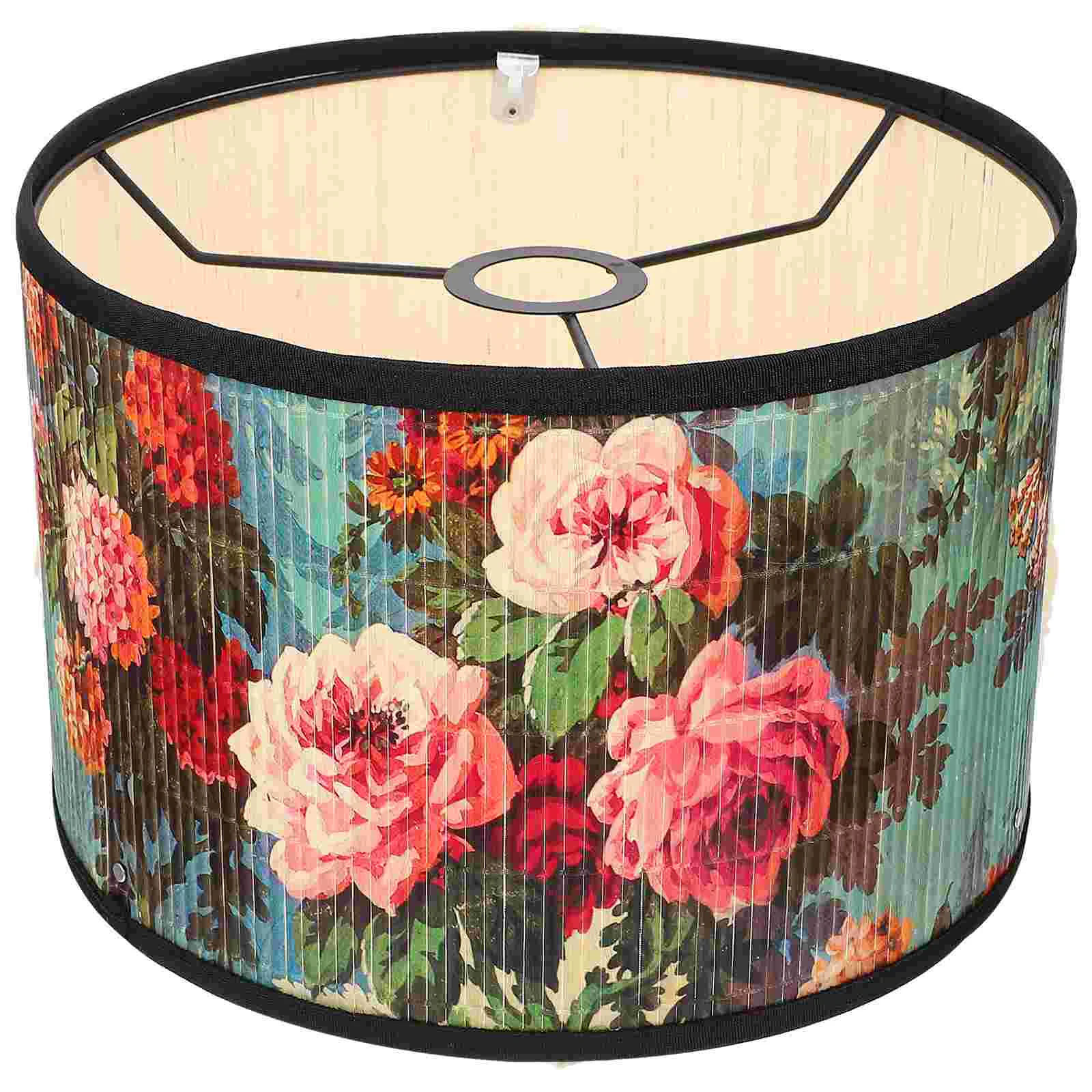 

Lampshade Flowery Pattern Housewarming Gift Household Accessory Cover Practical Dustproof