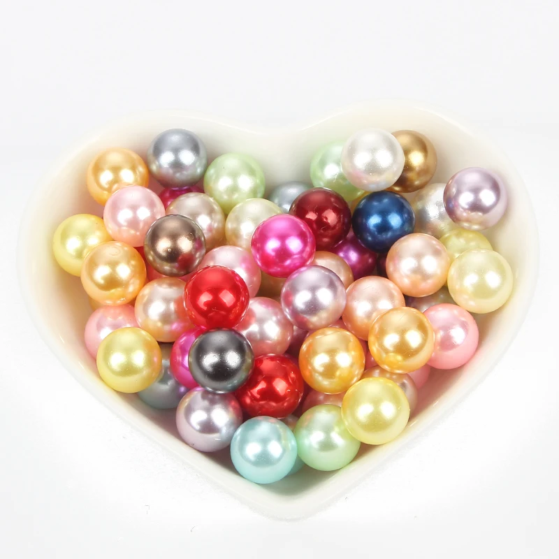 

500pcs 4mm Non-porous pearl Round Mixed Charm Beads DIY for Jewelry Making Necklace Bracelet Accessories 5/6/7/8/9/10/12mm