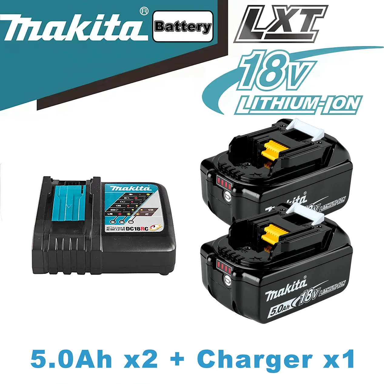 

Аккумулятор Makita BL1850B 18 В 5,0 Ач