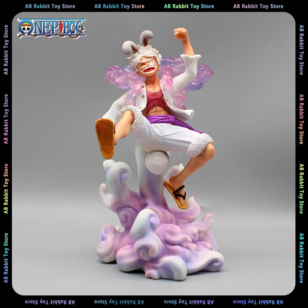 

24-сантиметровая цельная фигурка обезьянки D. Luffy Аниме фигурки белого кролика Кепка Луффи фигурка Модель Куклы Коллекционные игрушки подарки