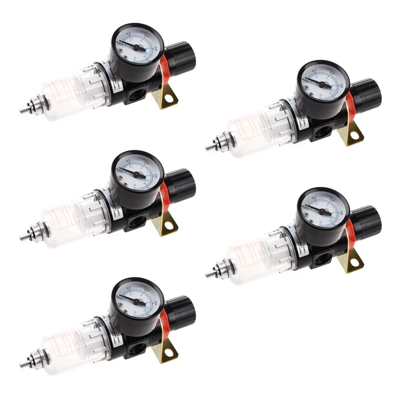 

New5x Filter Compressor 1/4 Inch Gauge Air Regulator