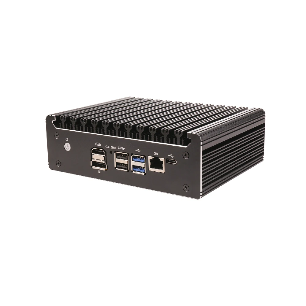 HUNSN устройство микро брандмауэра мини-ПК pFsense Mikrotik Intel N100 RS53 OPNsense VPN роутер ПК AES-NI