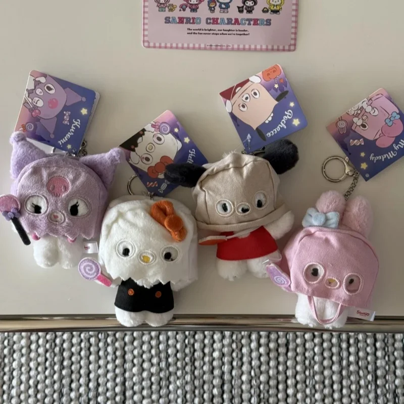 Sanrio Хэллоуин милый призрак Куроми Cinnamoroll My Melody Onpompurin Glow Kawai Hello Kitty кулон детский