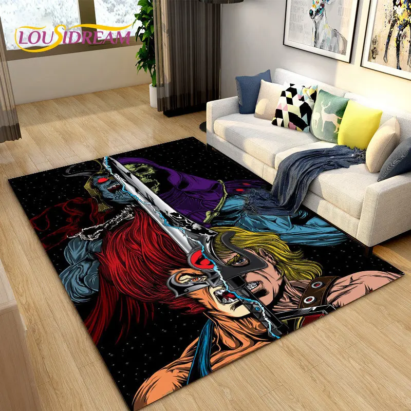 

He Man and the Masters of the Universe Area Rug,Carpet Rug for Living Room Bedroom Sofa Doormat Decoration,Non-slip Floor Mat