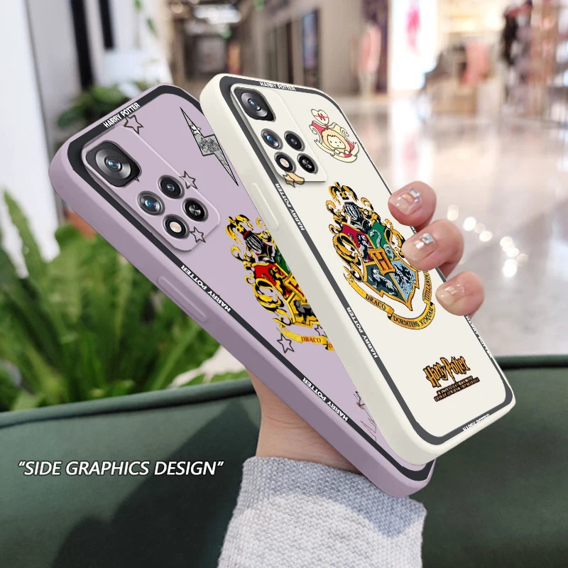 

Harries Wand Potters LoGo Liquid Rope TPU Cover Phone Case For Xiaomi Redmi Note 11 11S 11T 10S 10 9S 9T 9 8T 8 Pro Plus 5G