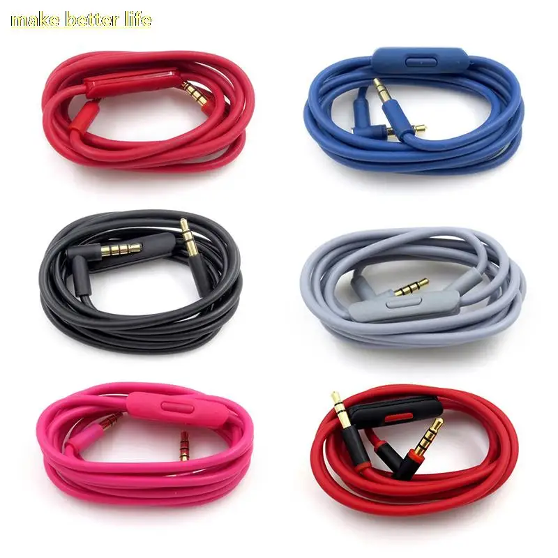 

NEW Replacement Audio Cable Cord Wire With In-line Microphone And Control Headphones