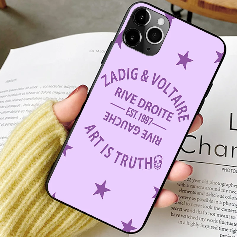 luxury brand coque phone case for iphone 12 plus 6 7plus 8 8plus x xs 11 13 pro max xr se phone cover new design zadig voltaire free global shipping