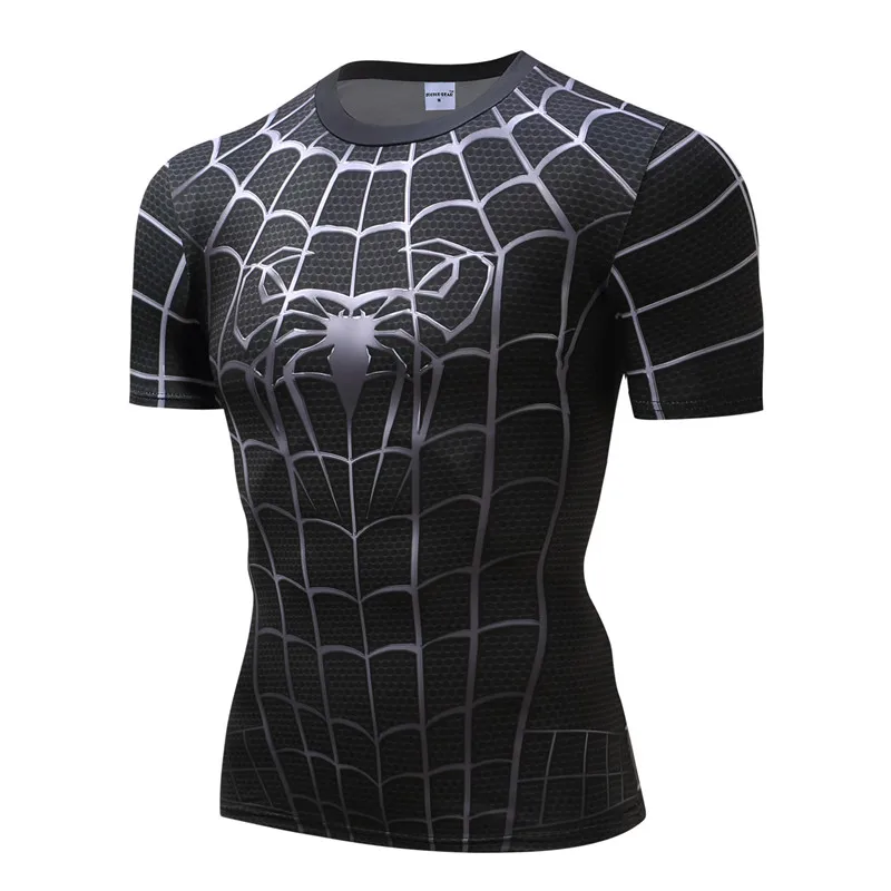 

New 3D Printed T shirts Men Compression Shirt Cosplay Costume Clothing Sports Quick Dry Fitness Short Sleeve Summer Tops Male