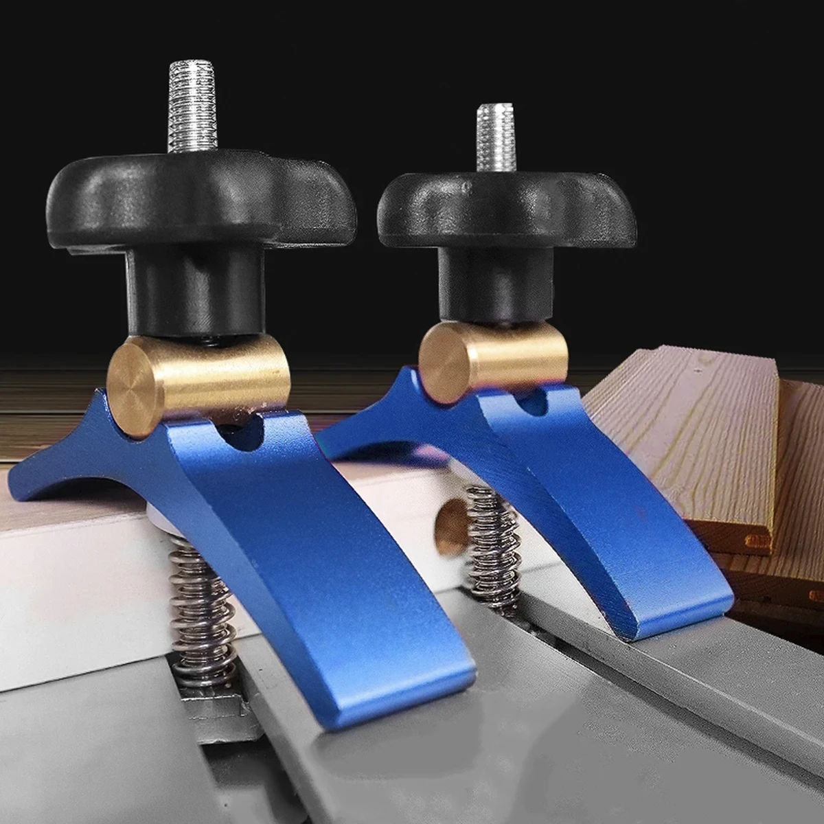 

2Pcs T-Slot Clamp Wear Resistant T-Track Clamp Mini Portable Universal Hold Down Clamp Carpentry CNC Router Machine Accessories