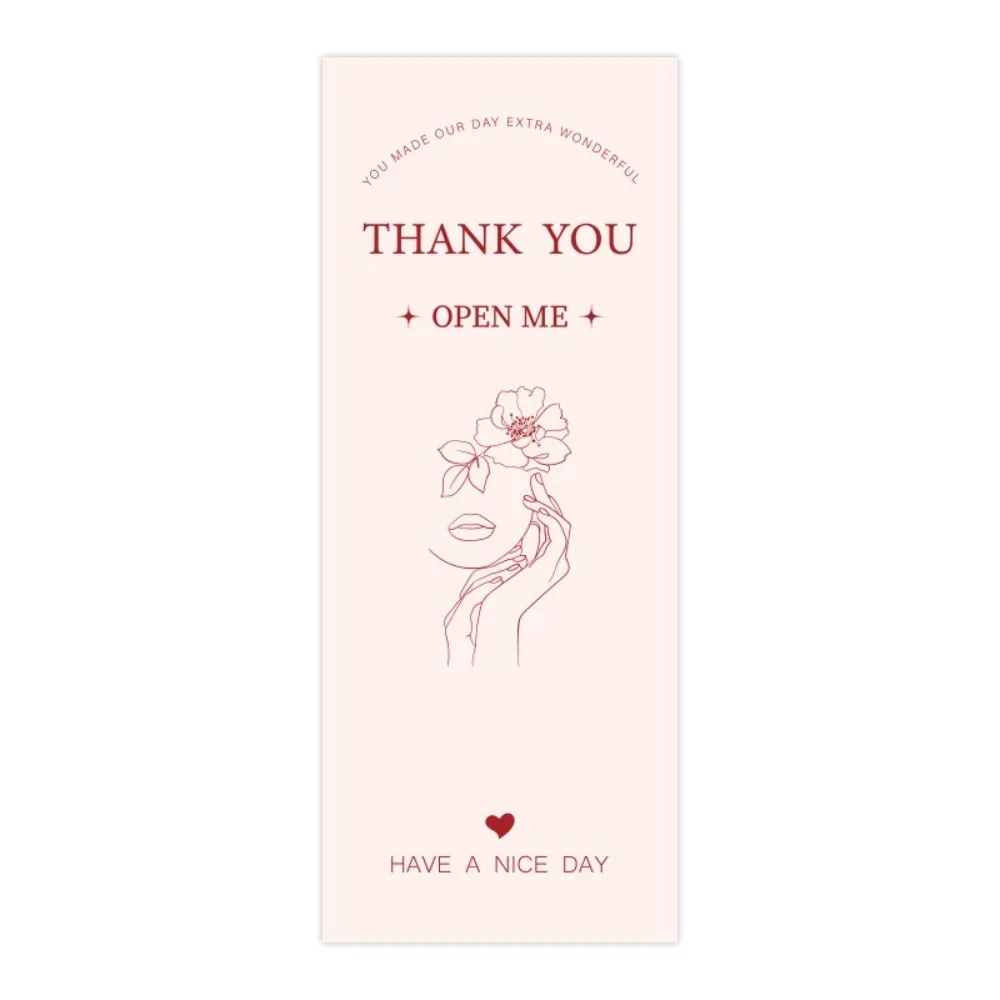 

Набор наклеек "Спасибо", цветы, бумага, 50 шт