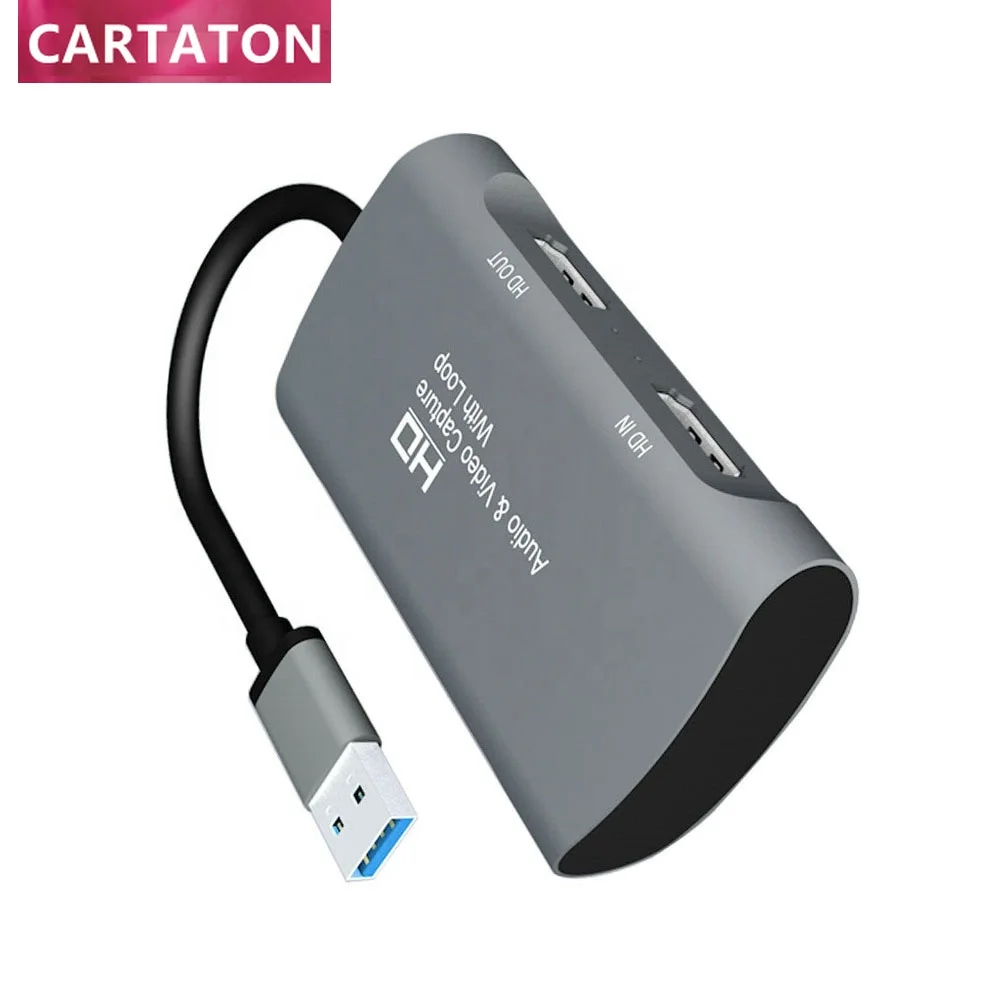

Карта захвата видео 4K HDMI-USB 3,0 60FPS для OBS Gaming Live потоковая карта легкого захвата
