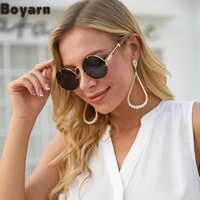 boyarn 2022 new retro small round frame sunglasses womens personalized sunglasses womens fashion sunglasses