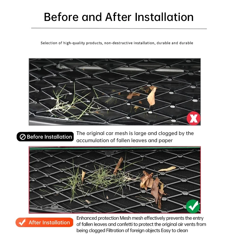 Для Xpeng G6 Xiaopeng 2023 2024 передний нижний бампер впускная решетка сетка от насекомых