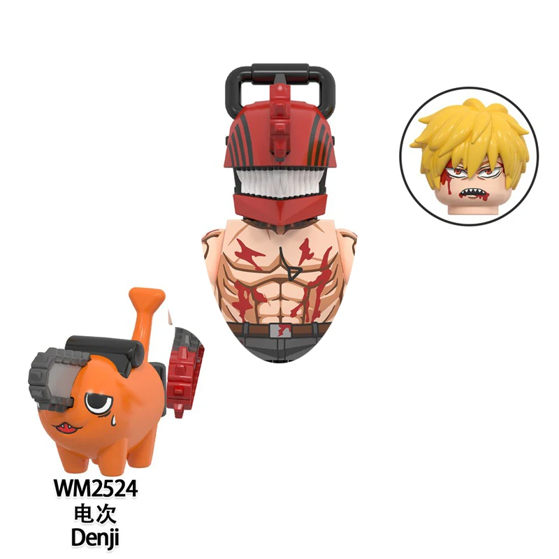 Фото Новые кирпичи Tokyo Ghoul Denji для игрушек XP506-515, подарки для смеха, мини-фигурки, детские строительные блоки для вечеринок, подарки №4