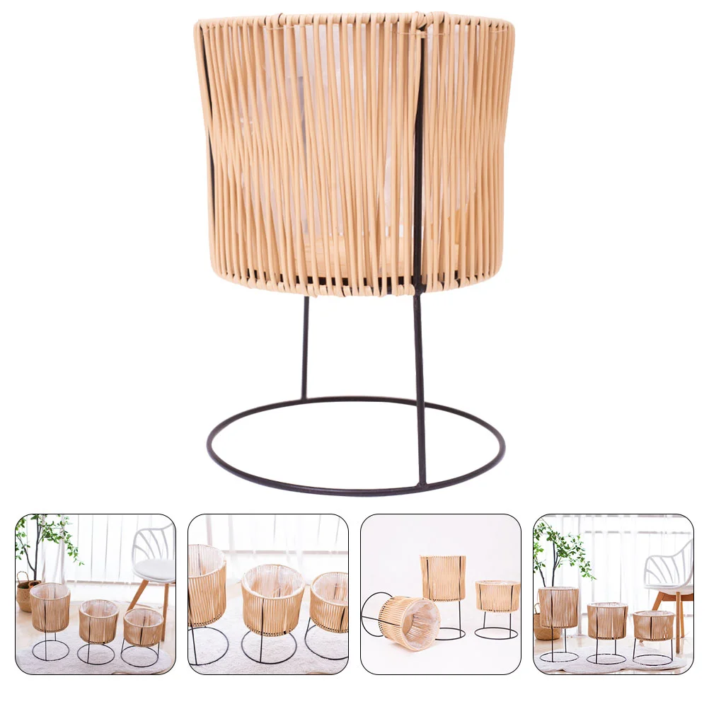 

Grocery Basket Outdoor Pots Garden Planters Decorative Flower Pots Bamboo Flower Pot Stand Corner Metal Planters Stand