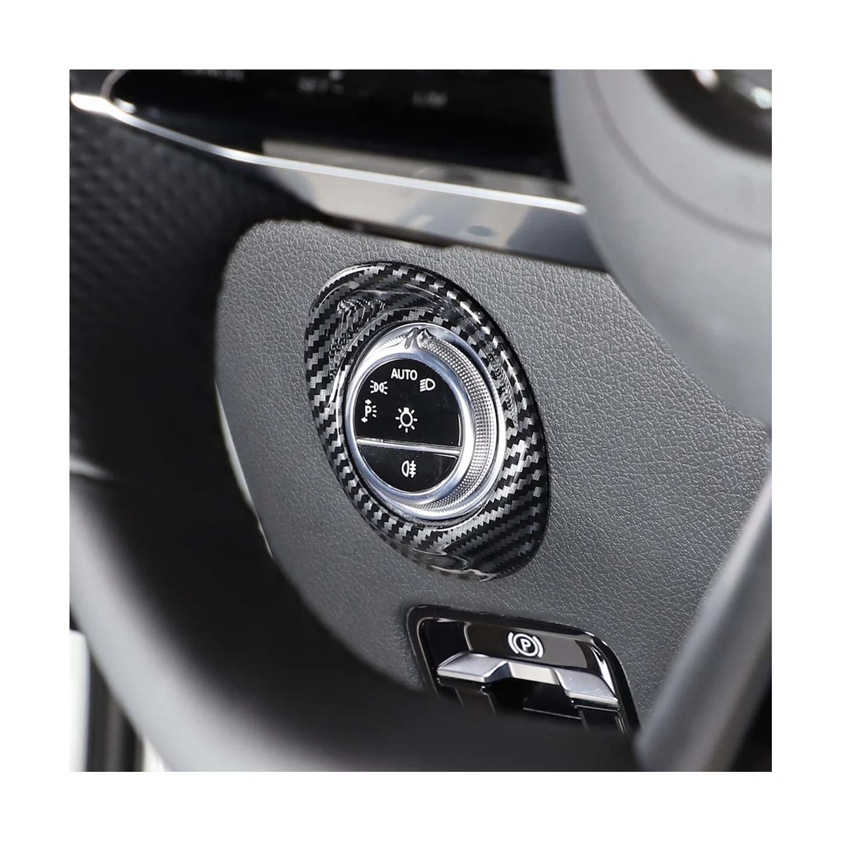 Кнопка головного света для Mercedes Benz C Cl W206 C200 C300 2022 аксессуары ABS углеродное волокно