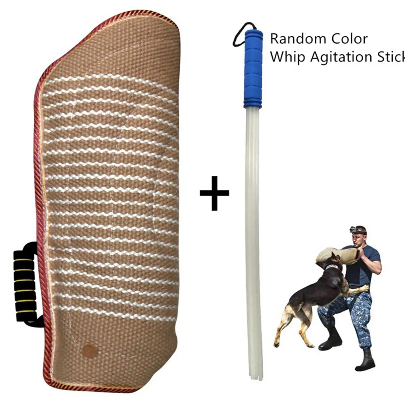 

Durable Dog Bite Sleeve Training Tug Toy Whip Agitation Stick for Young Dogs