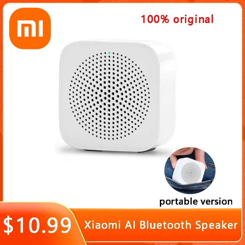 

Original Xiaomi Mijia AI Bluetooth Speaker Control Mini Wireless Bluetooth Speaker Portable with Microphone APP Smart Control