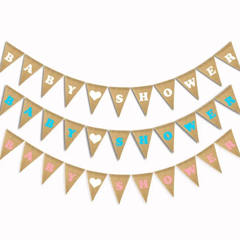 Прапор для украшения вечеринки легкий экологически чистый льняной флаг детского