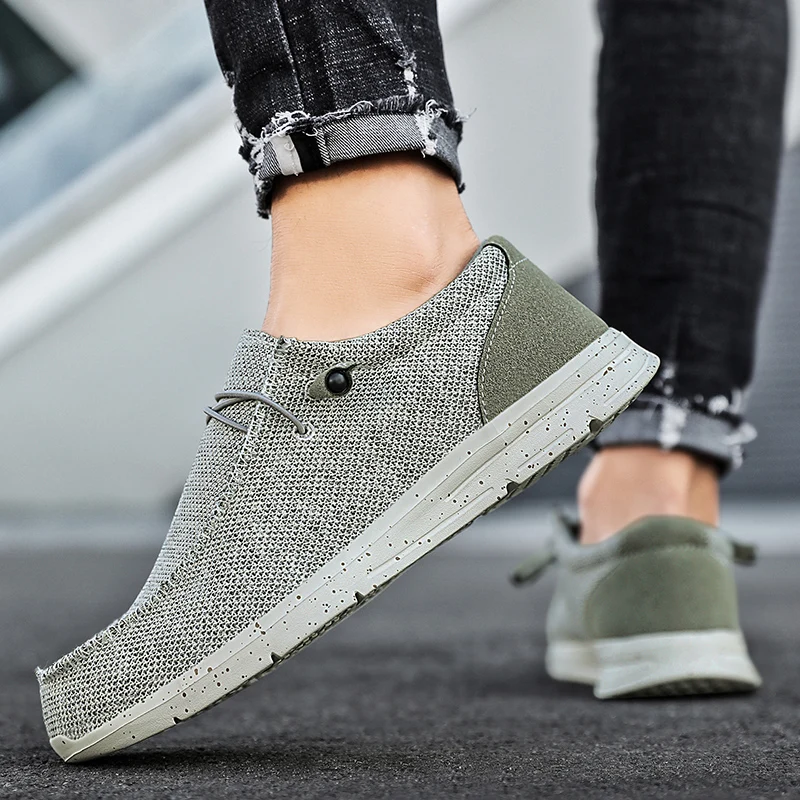 Мужские парусиновые туфли дышащая повседневная обувь роскошные Брендовые