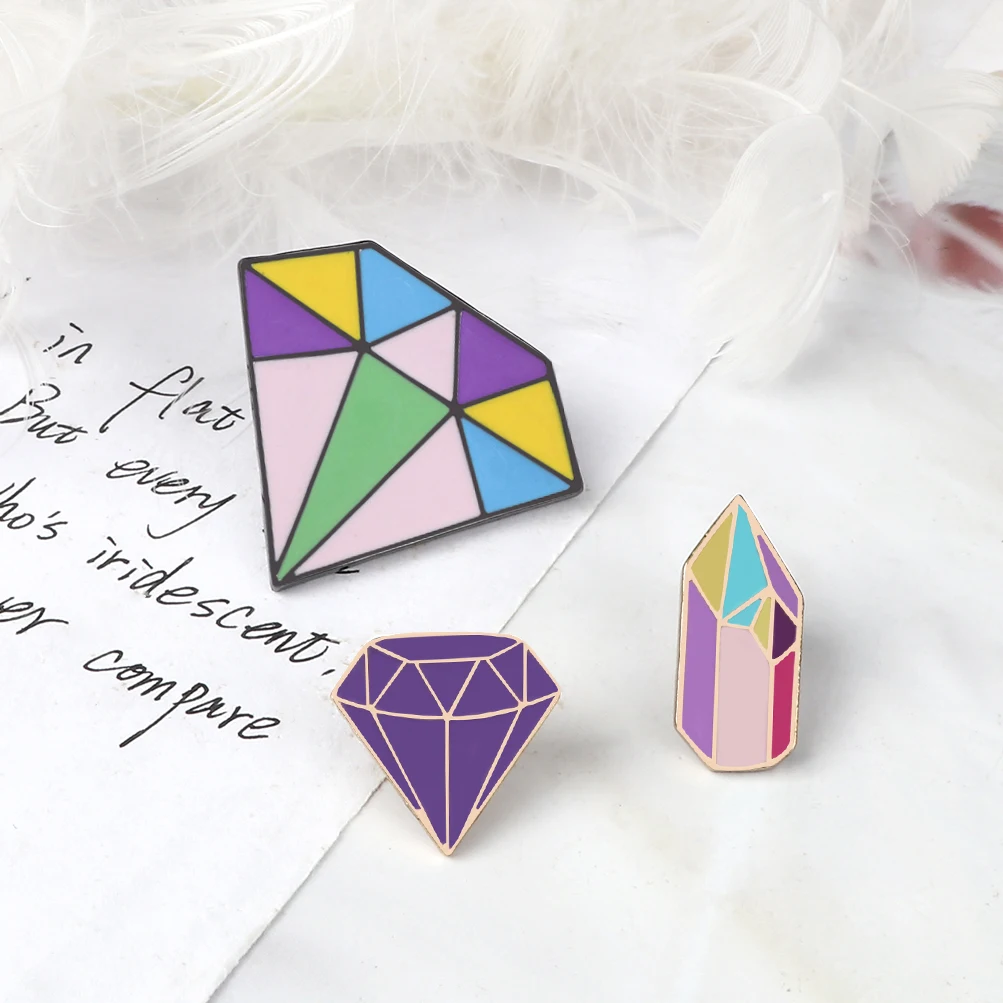 Сказочное Королевство заколки на лацкан Значки для женщин блестящая руда Броши