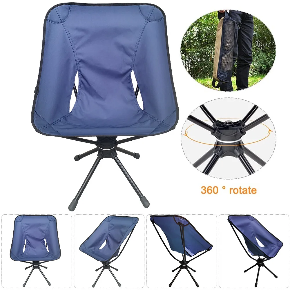 S Folding Moon Chair Fishing Camping Bbq Stool Folding Extended Camping Hiking Seat