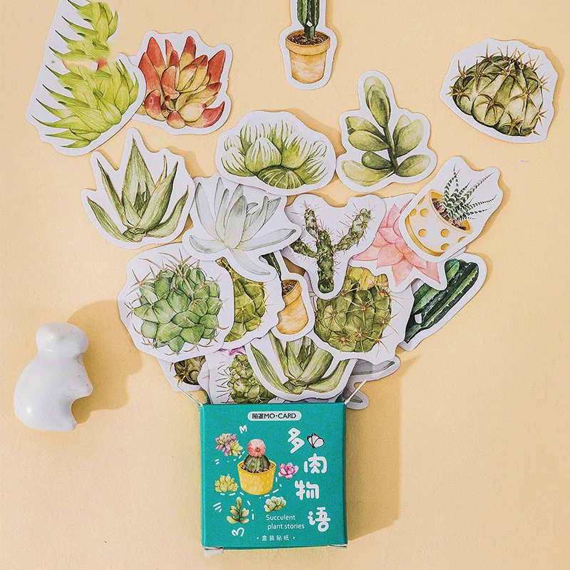 

45 шт./коркор. милые наклейки из растительной бумаги для детей, игрушки, школьные принадлежности, дневник, блокнот, скрапбукинг, кавайные канц...