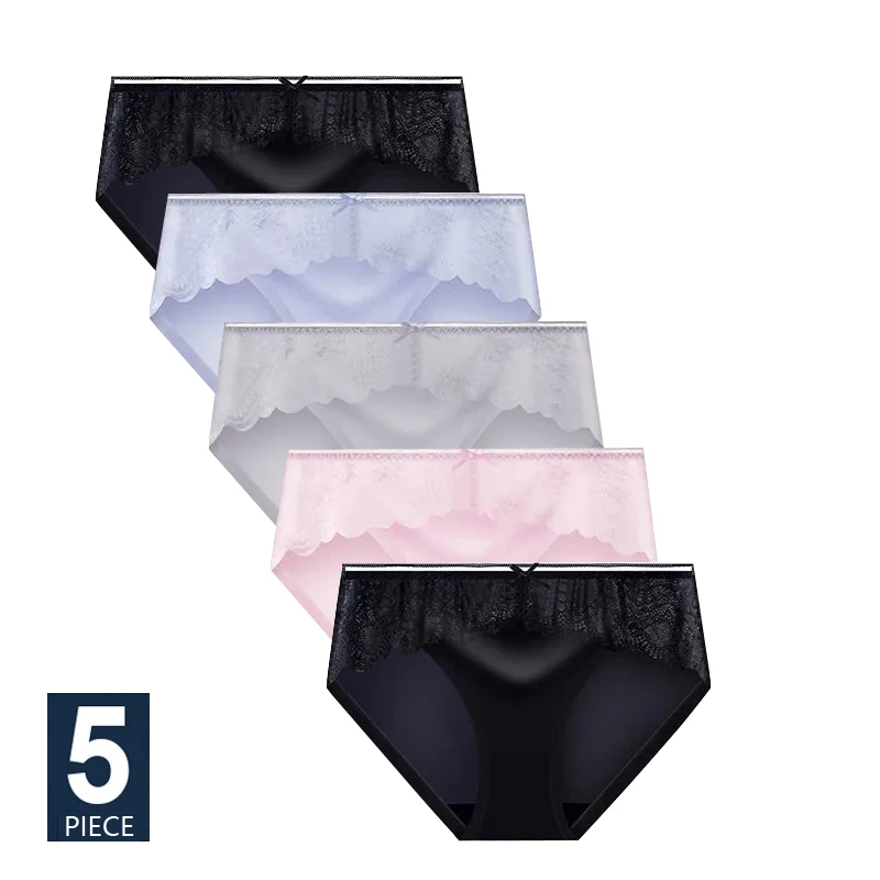 5 шт. бесшовные трусики женское нижнее белье сексуальные кружевные женские трусы