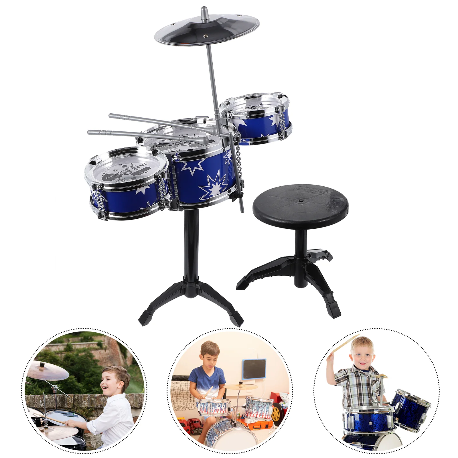 

Drum Toy Kids Musical Set Toddler Baby Kit Instruments Educational Toys Preschool Mini Miniature Desk Drums Desktop Beat Sets