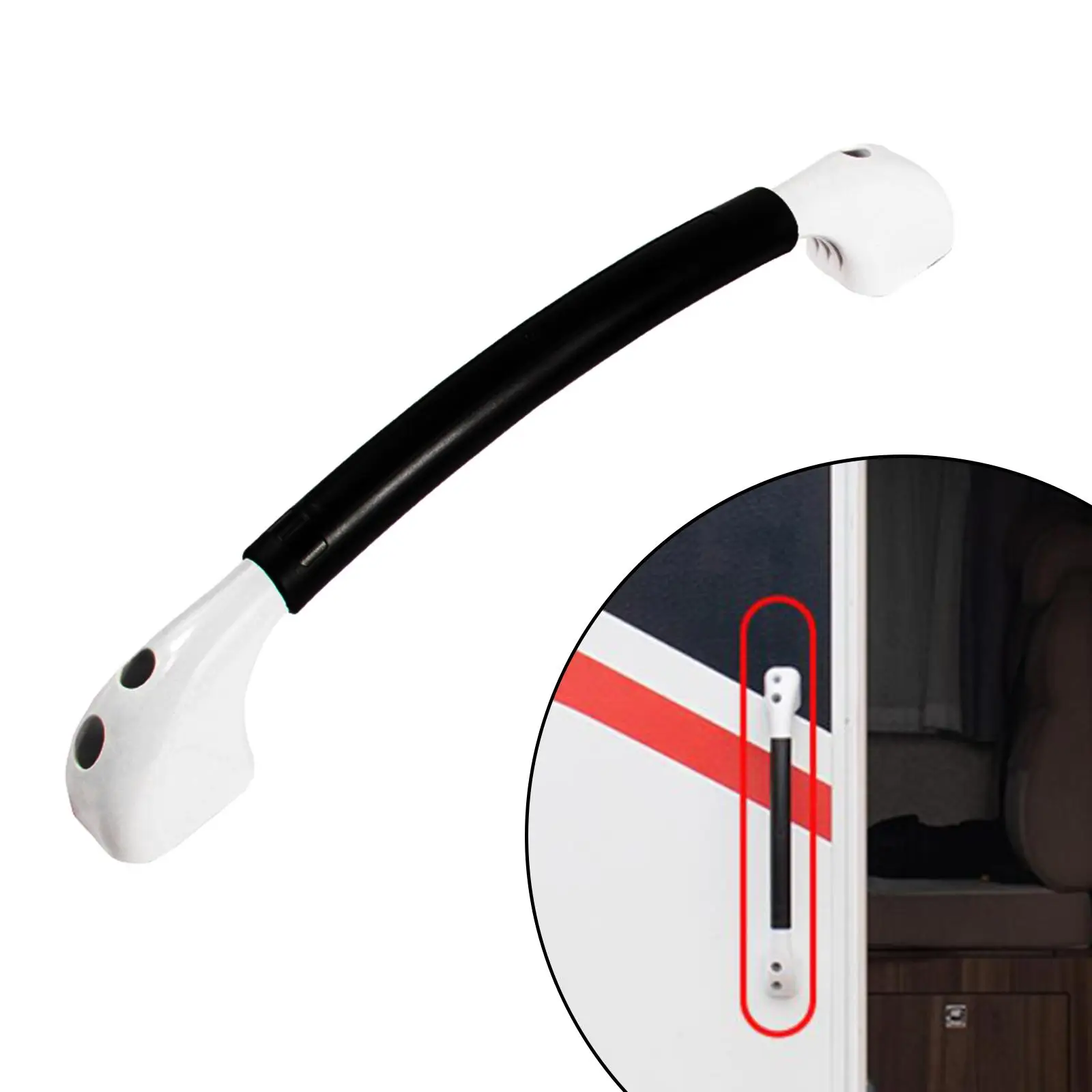 

RV Handles Weather Resistant Entry Step Support Grab Bar Caravan Accessories Replacement for Cargo Trailer Boat Trailer RV