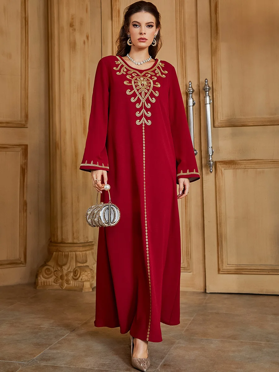 

Мусульманское красное платье Abaya s, Женская Летняя Вечеринка, арабский марокканский Рамадан хиджаб Абая, Abaya, искусственный ислам, кафтан, пл...