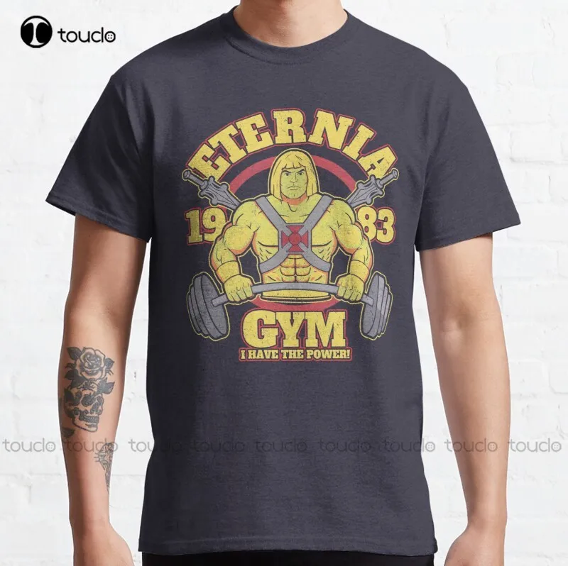 

New Eternia Gym Gym Fitness Classic T-Shirt Cotton Tee Shirt S-5Xl Unisex