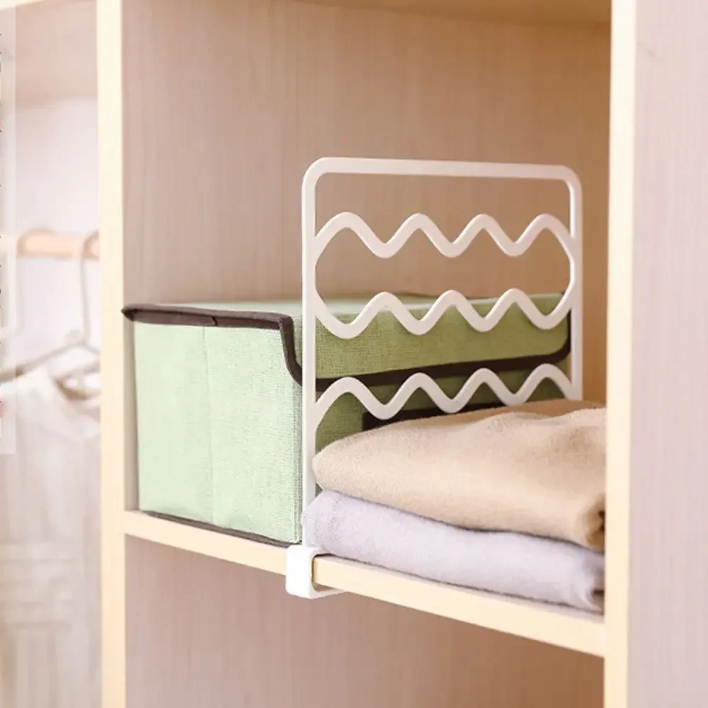 Регулируемая полка для хранения нижнего белья перегородка сетка шкафа доска