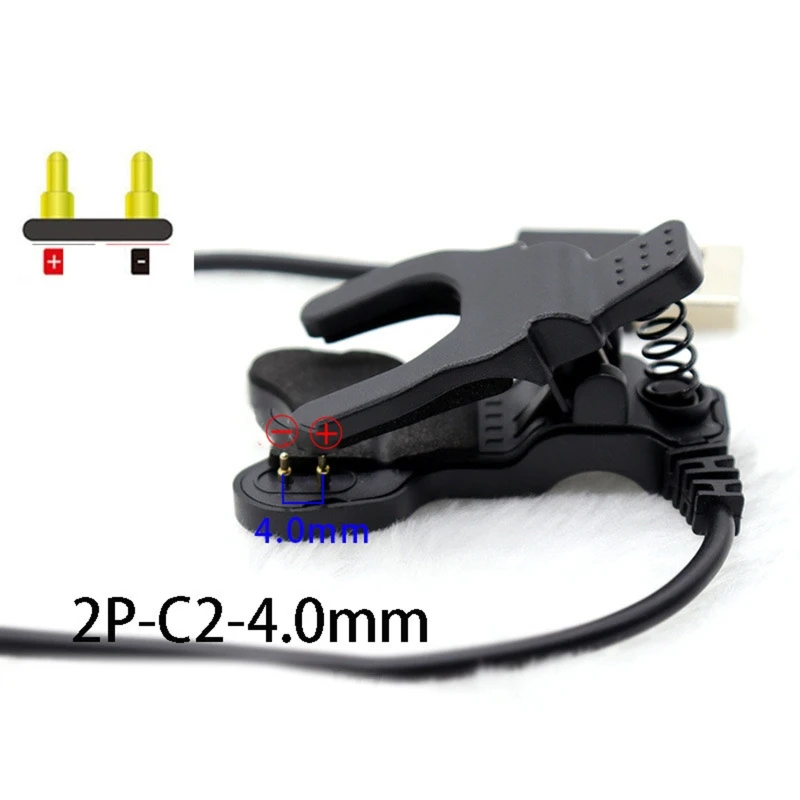 

USB Power Cable Charging Cord Wire Compatible with T500 T600s FK78 FK88 X7 X8 X6 2Pin 3mm/4mm Smart Watch Charger Line