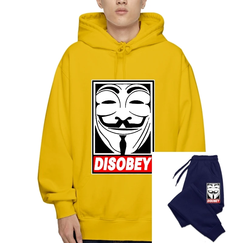 

V For Vendetta Disobey Anonymous Guy Fawkes Mask hacker Pullover