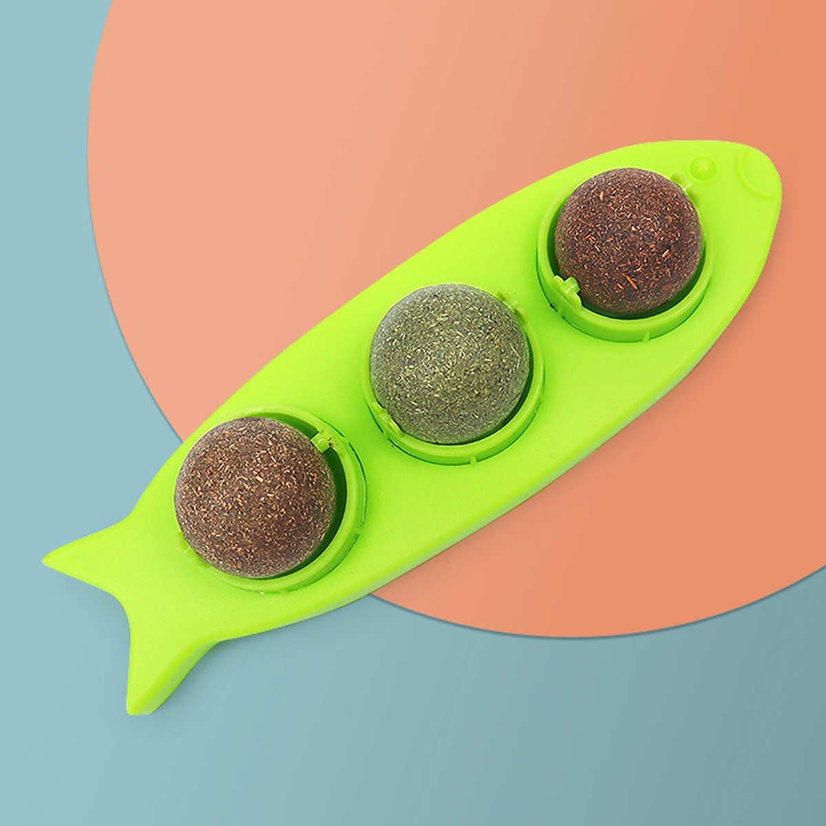 

Natural Catnip Cat Wall Stick-on Ball Toy Treats Natural Removes Hair Balls to Promote Digestion Cat Grass Snack for Pet
