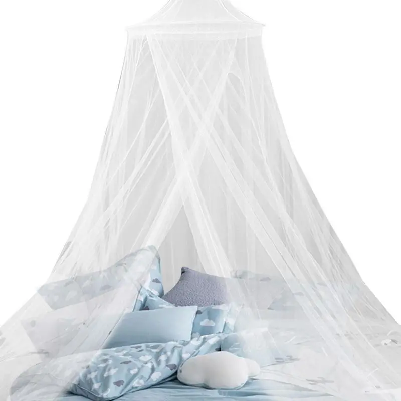 

Bed Canopy Mosquito Net Round Dome Bed Canopy Mosquito Net Soft Comfortable Elastic Polyester For Bed Queen King Canopy Bed Tent