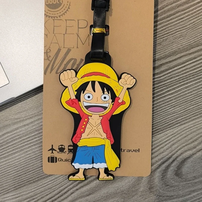 Фото Бирка для багажа «Аниме One Piece»: милые мультяшные персонажи Чоппер, Луффи, Зоро. Этикетка для чемодана, защита от потери, бирка для посадочного талона, для дорожной сумки. №3