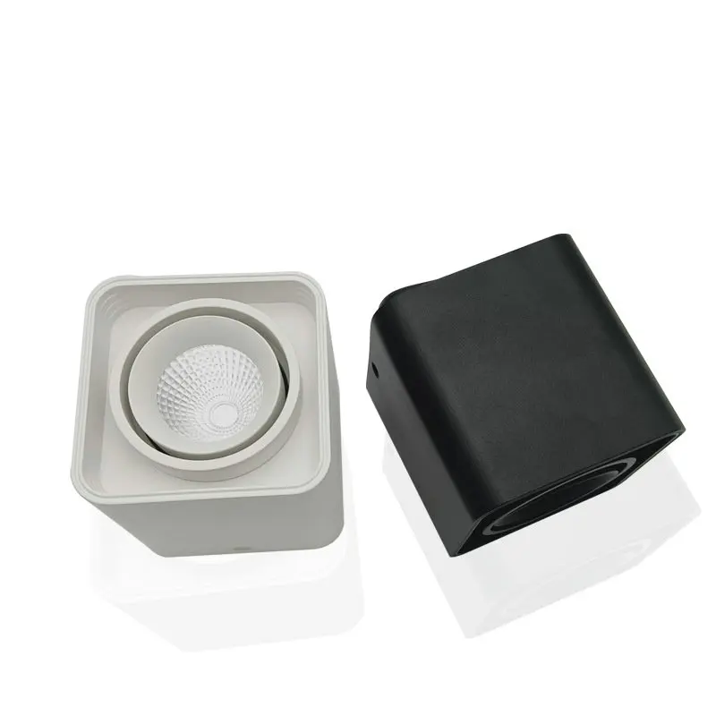 

Surface Square Dimmable COB LED Downlight 10W 20W 40W LED Ceiling Spotlight AC85~265V LED Surface Light Indoor Lighting