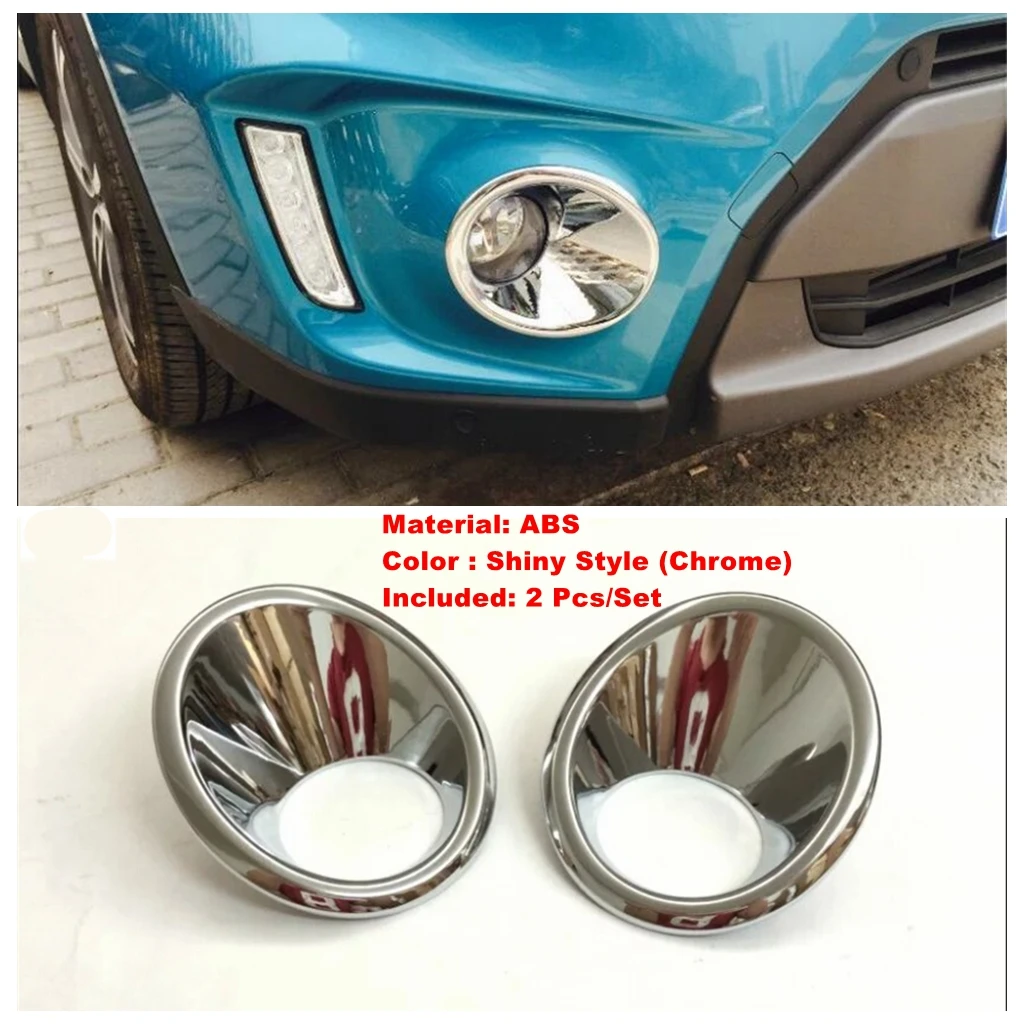 

Хромированная внешняя передняя головка автомобиля + задний бампер, противотуманные фары, декоративная накладка, аксессуары для Suzuki Vitara Escudo 2015-2020