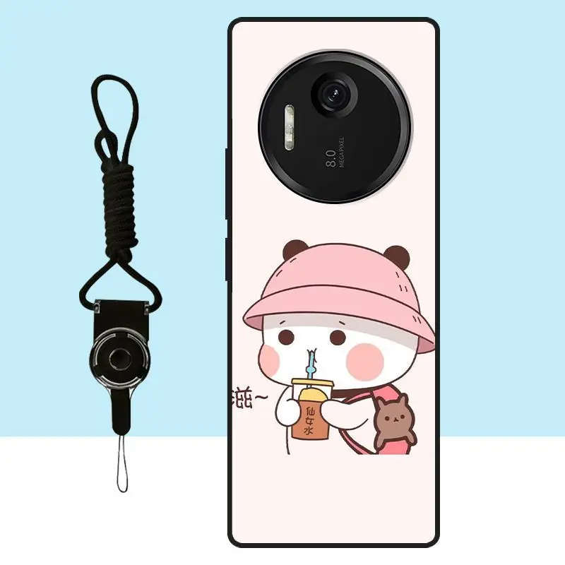 Фото Креативные мультяшные чехлы для Xiaomi Qin F25, матовый мягкий чехол с рисунком для DuoQin F 25 QinF25, чехол для телефона, задняя крышка, Capa №3