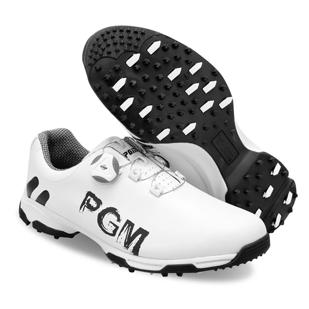 PGM Golf Shoes Men Waterproof Breathable Golf Shoes Male Rotating Shoelaces Sports Sneakers