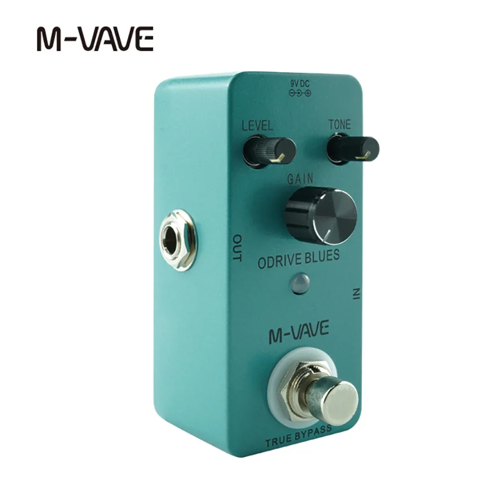 Педаль Для Электрогитары M-VAVE Синий Звуковой Эффект Овердрайв Петля Эффектов Из