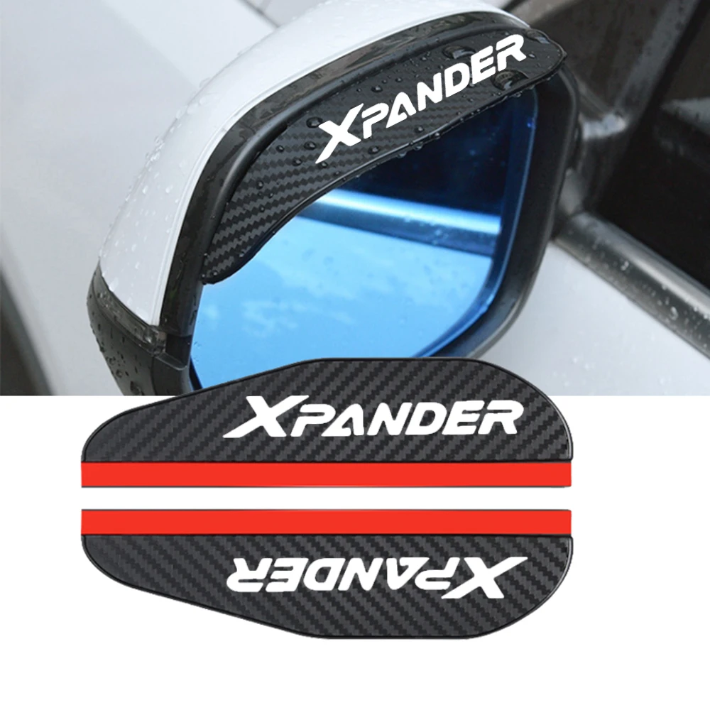 

2x Car Rearview Mirror Rain Eyebrow Protector Rain Sticker for Mitsubishi Xpander Weatherstrip Rain Shield Auto Accessories