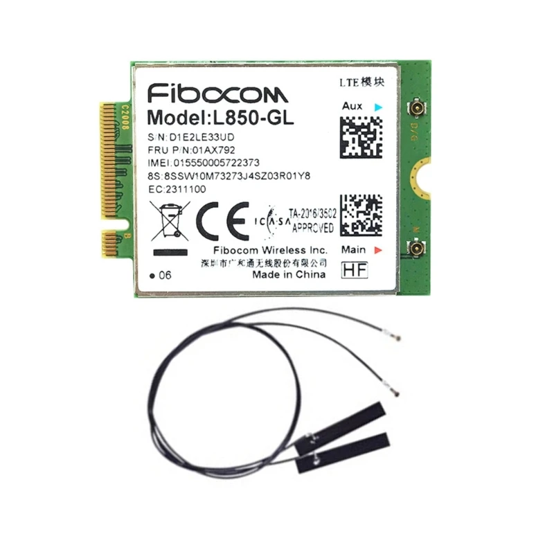 

Беспроводная карта памяти Φ 01AX792 4G-Поддержка LTE FDD/ LTE TDD/ WCDMA для X380 X390 L480 T480 T580