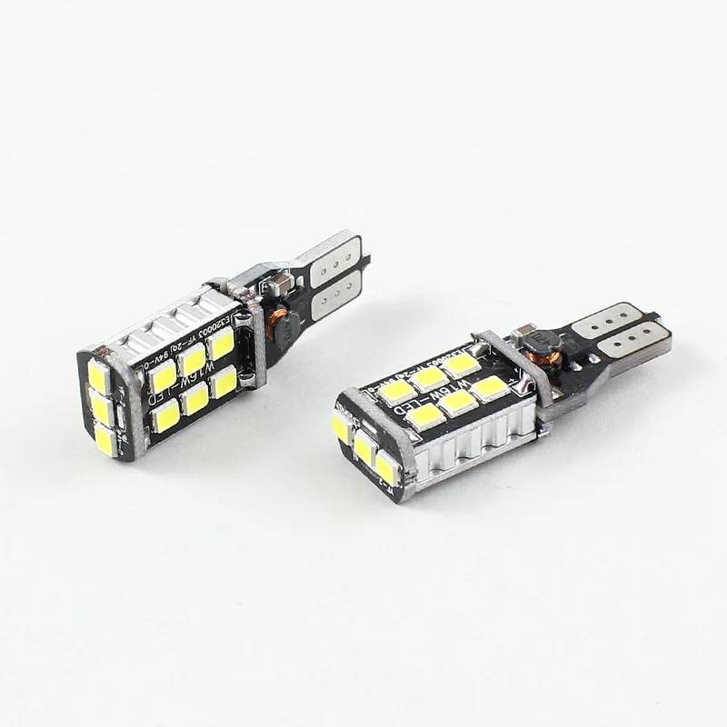 Светодиодсветодиодный лампы W16W T15 2835 SMD Canbus без ошибок по OBC светодиодные фонари