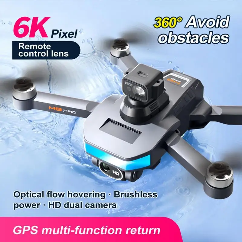 

M8 Pro Drone 8K GPS Professional With Camera 5G WIFI 360 Obstacle Avoidance FPV Brushless Motor RC Quadcopter Mini Dron 5KM