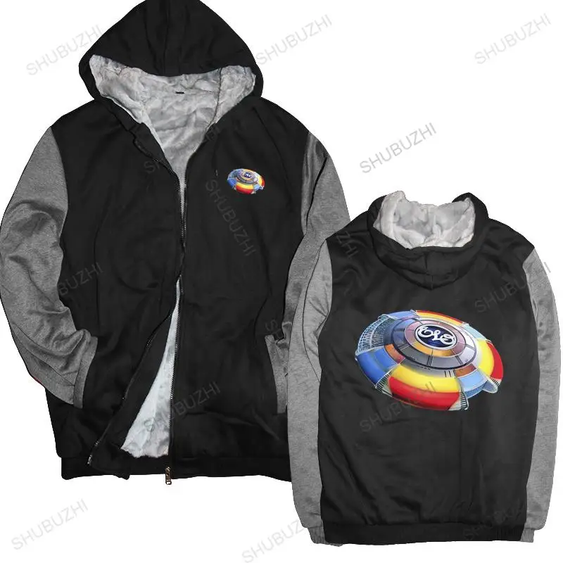 

warm coat men fleece hoody Elo Electric Light Orchestra Rock Music Legend men winter sweatshirt drop shipping