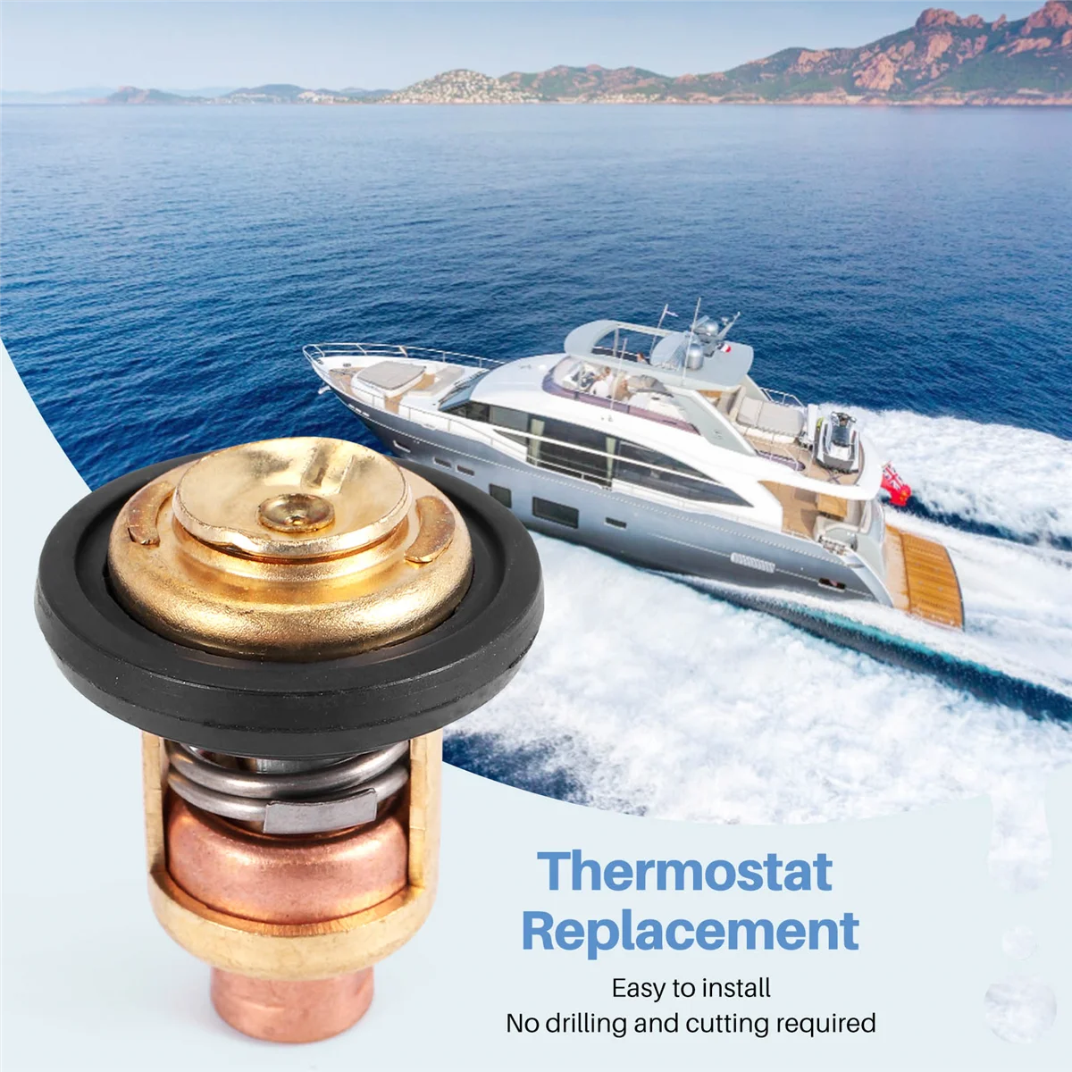 

Boat Parts & Accessories 1Pc 6E5-12411-00 6E5-12411-02 6E5-12411-10 Boat Engine Thermostat For For Outboard Motor Engine Part